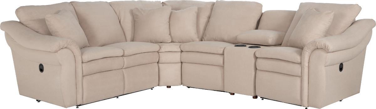 LaZBoy Devon 5 Pc Power Reclining Sectional Sofa with Cupholders and